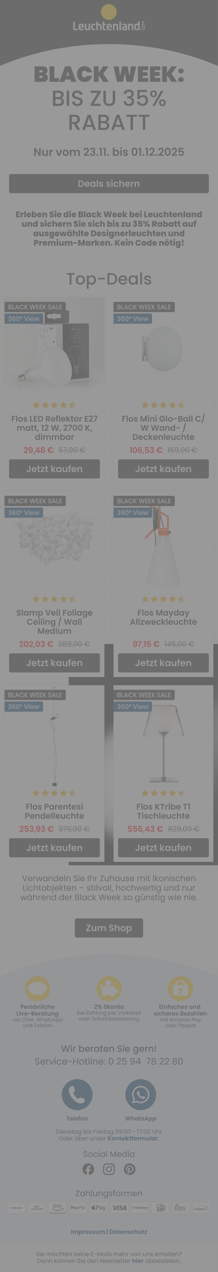Newsletter-Design — Sale (Black Week)