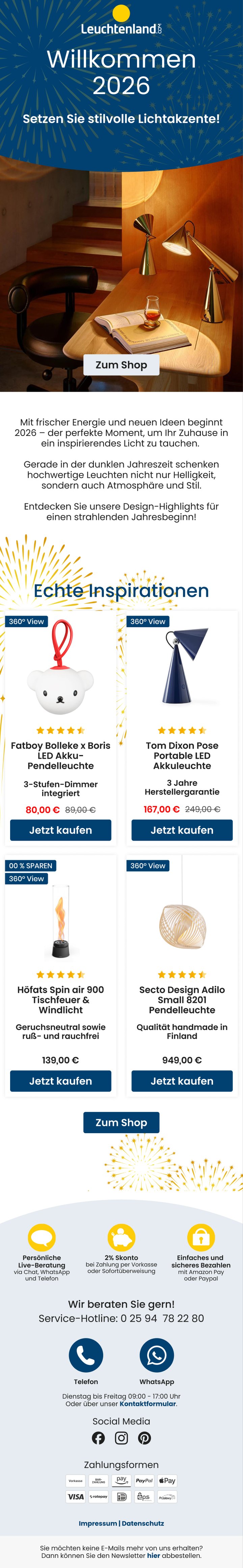 Newsletter-Design — Welcome-Kampagne