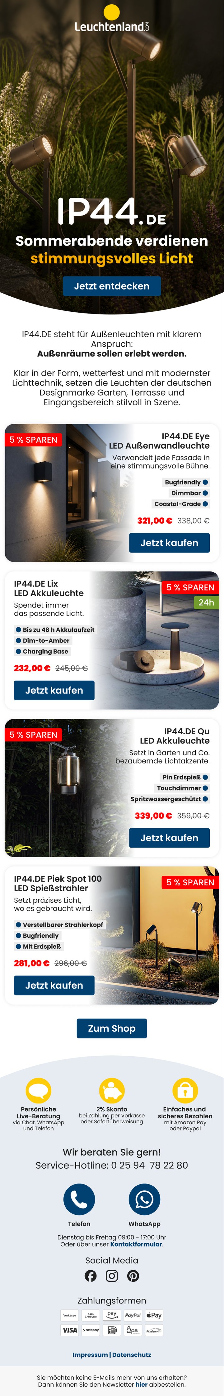 Newsletter-Design — Saison-Story (Outdoor)